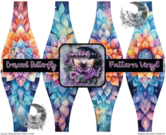 Hourglass Vinyl Strips 37 Printed Vinyl Sheet/Wrap