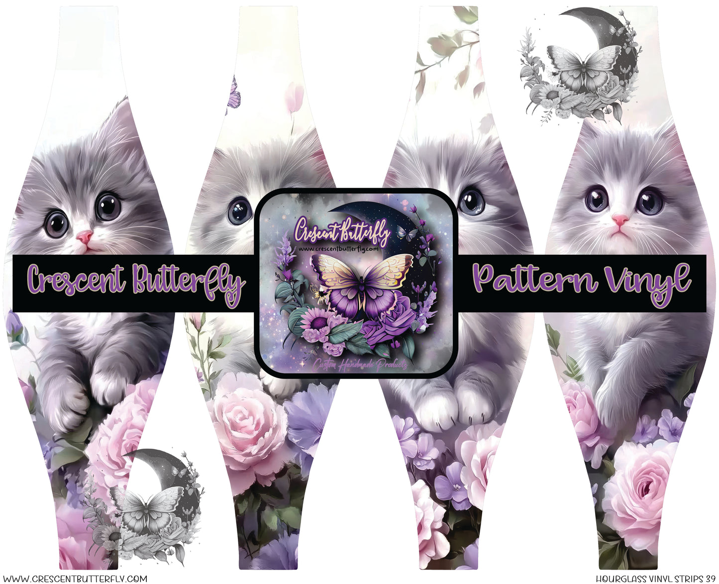 Hourglass Vinyl Strips 39 Printed Vinyl Sheet/Wrap