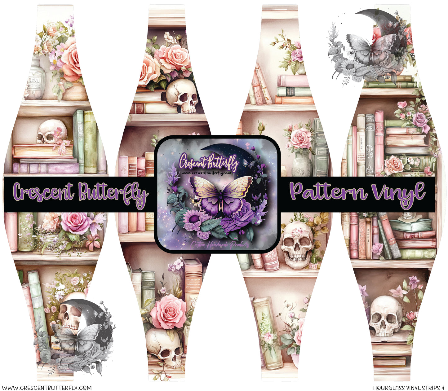 Hourglass Vinyl Strips 4 Printed Vinyl Sheet/Wrap