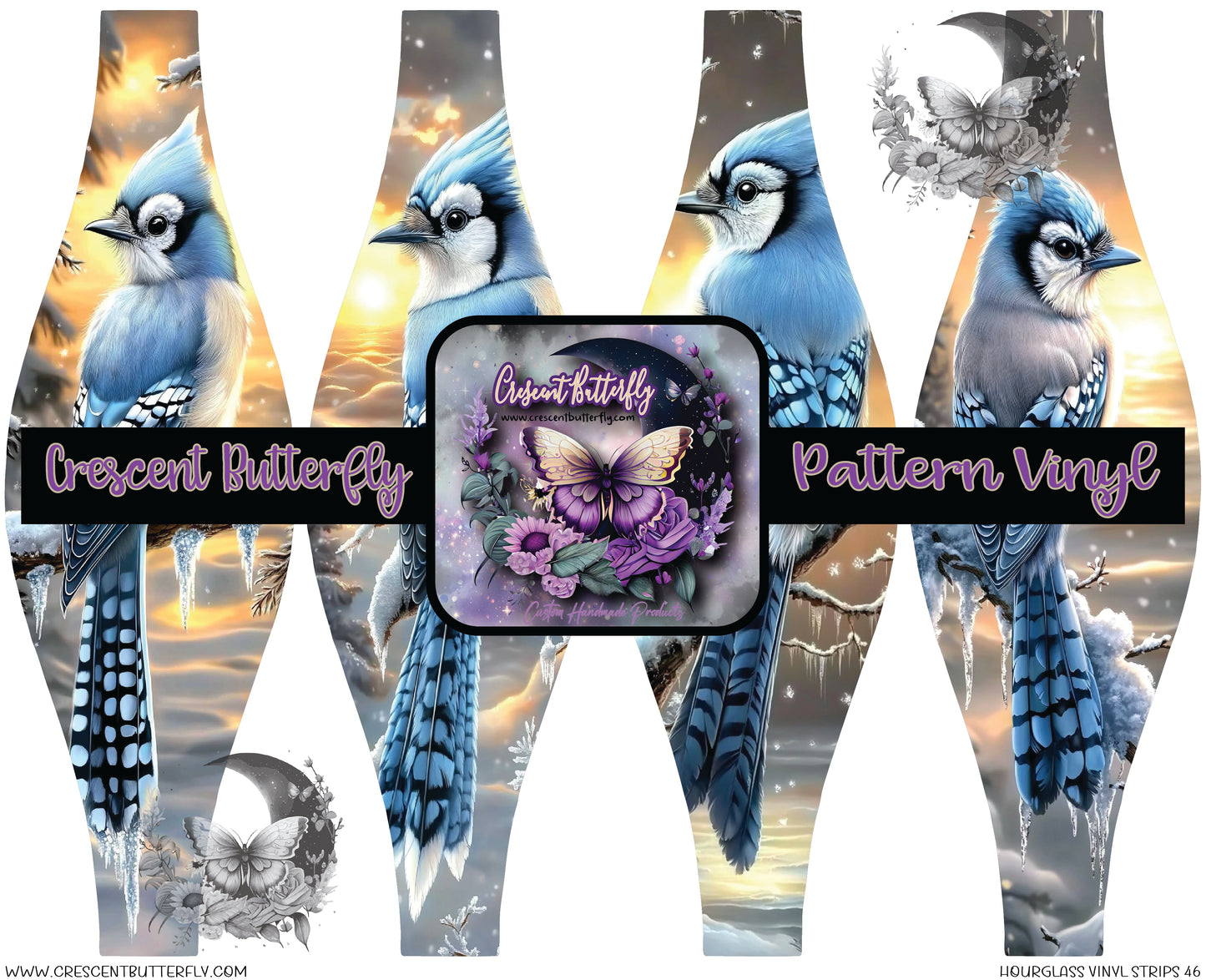 Hourglass Vinyl Strips 46 Printed Vinyl Sheet/Wrap