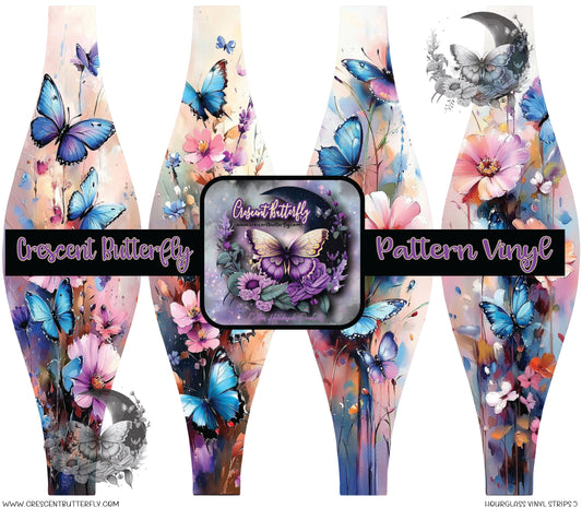 Hourglass Vinyl Strips 5 Printed Vinyl Sheet/Wrap