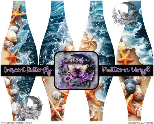 Hourglass Vinyl Strips 52 Printed Vinyl Sheet/Wrap