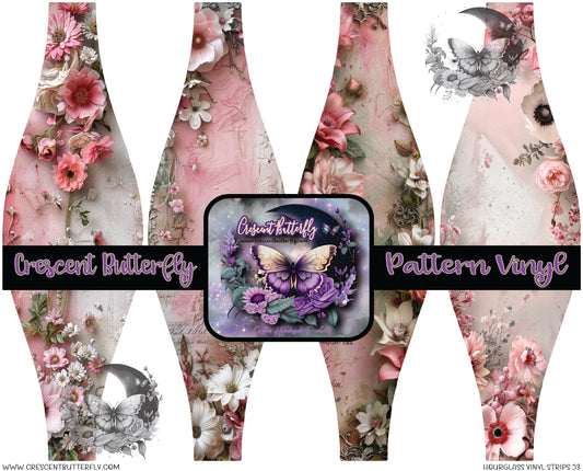 Hourglass Vinyl Strips 53 Printed Vinyl Sheet/Wrap