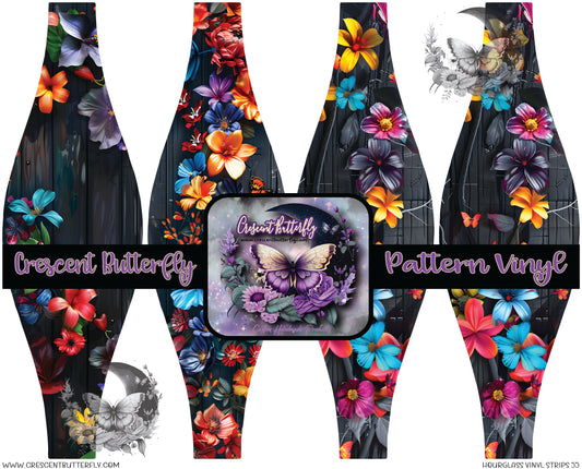 Hourglass Vinyl Strips 55 Printed Vinyl Sheet/Wrap