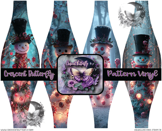 Hourglass Vinyl Strips 58 Printed Vinyl Sheet/Wrap