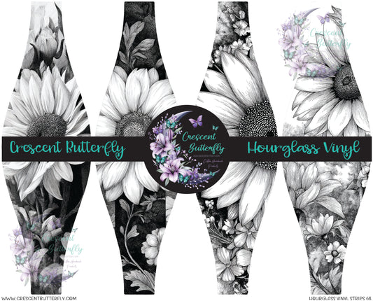 Hourglass Vinyl Strips 68 Printed Vinyl Sheet/Wrap