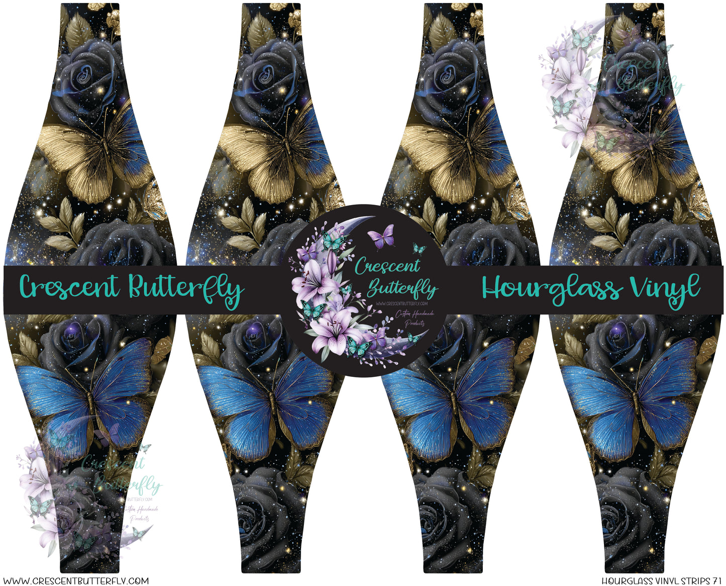 Hourglass Vinyl Strips 71 Printed Vinyl Sheet/Wrap