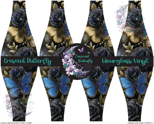 Hourglass Vinyl Strips 71 Printed Vinyl Sheet/Wrap