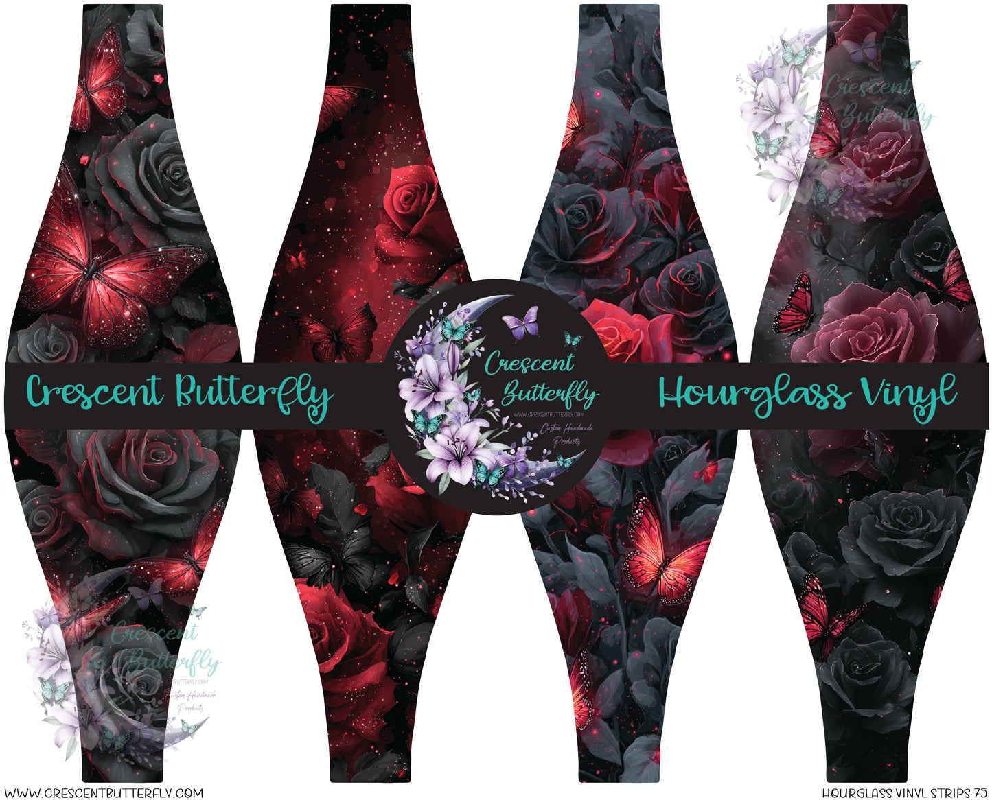 Hourglass Vinyl Strips 75 Printed Vinyl Sheet/Wrap