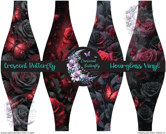 Hourglass Vinyl Strips 75 Printed Vinyl Sheet/Wrap