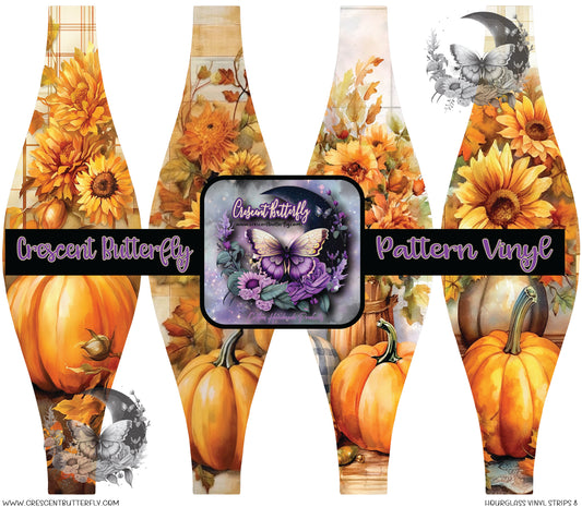 Hourglass Vinyl Strips 8 Printed Vinyl Sheet/Wrap