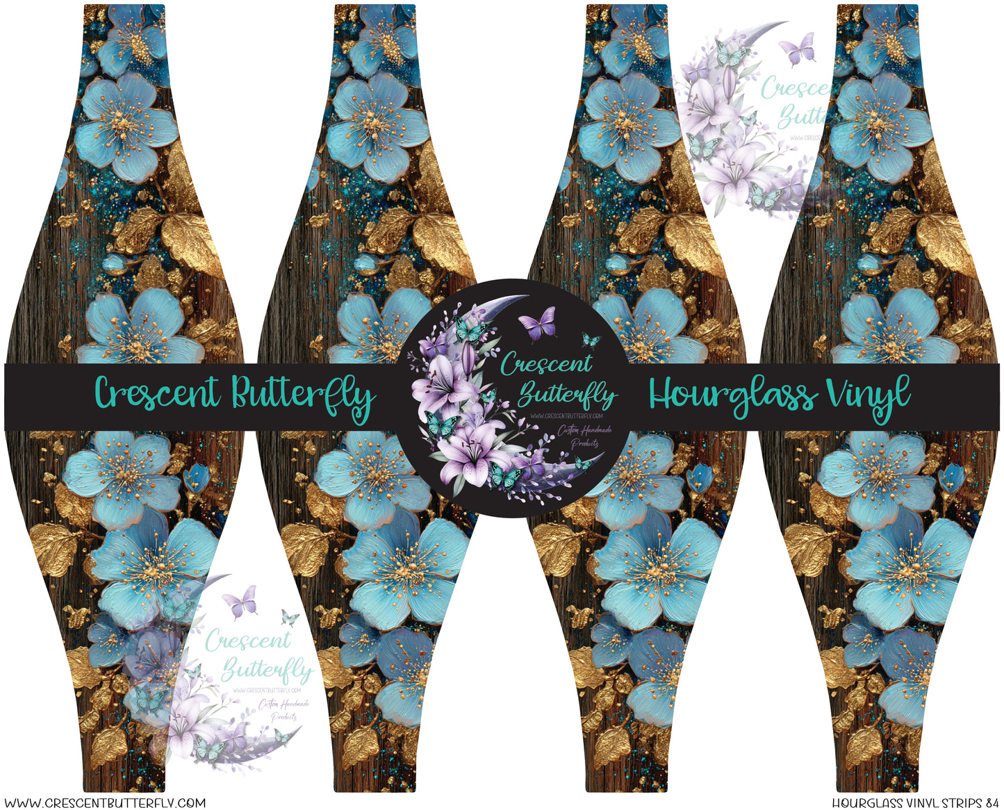 Hourglass Vinyl Strips 84 Printed Vinyl Sheet/Wrap