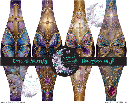 Hourglass Vinyl Strips 85 Printed Vinyl Sheet/Wrap