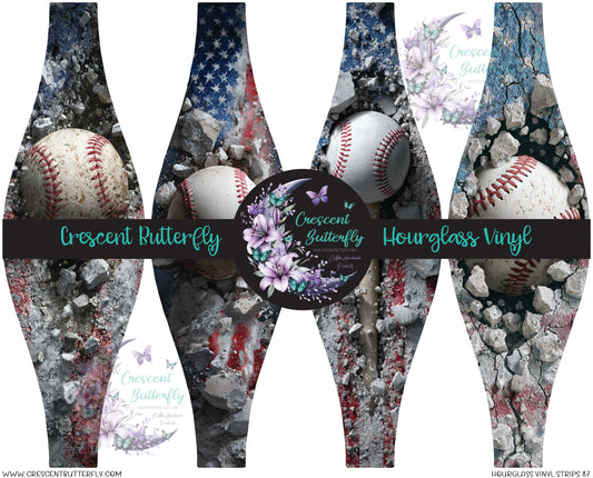 Hourglass Vinyl Strips 87 Printed Vinyl Sheet/Wrap