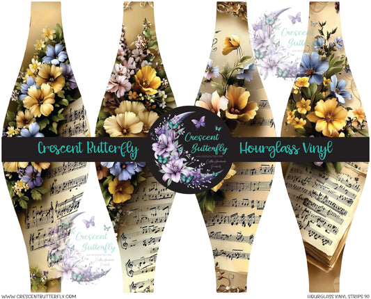 Hourglass Vinyl Strips 90 Printed Vinyl Sheet/Wrap