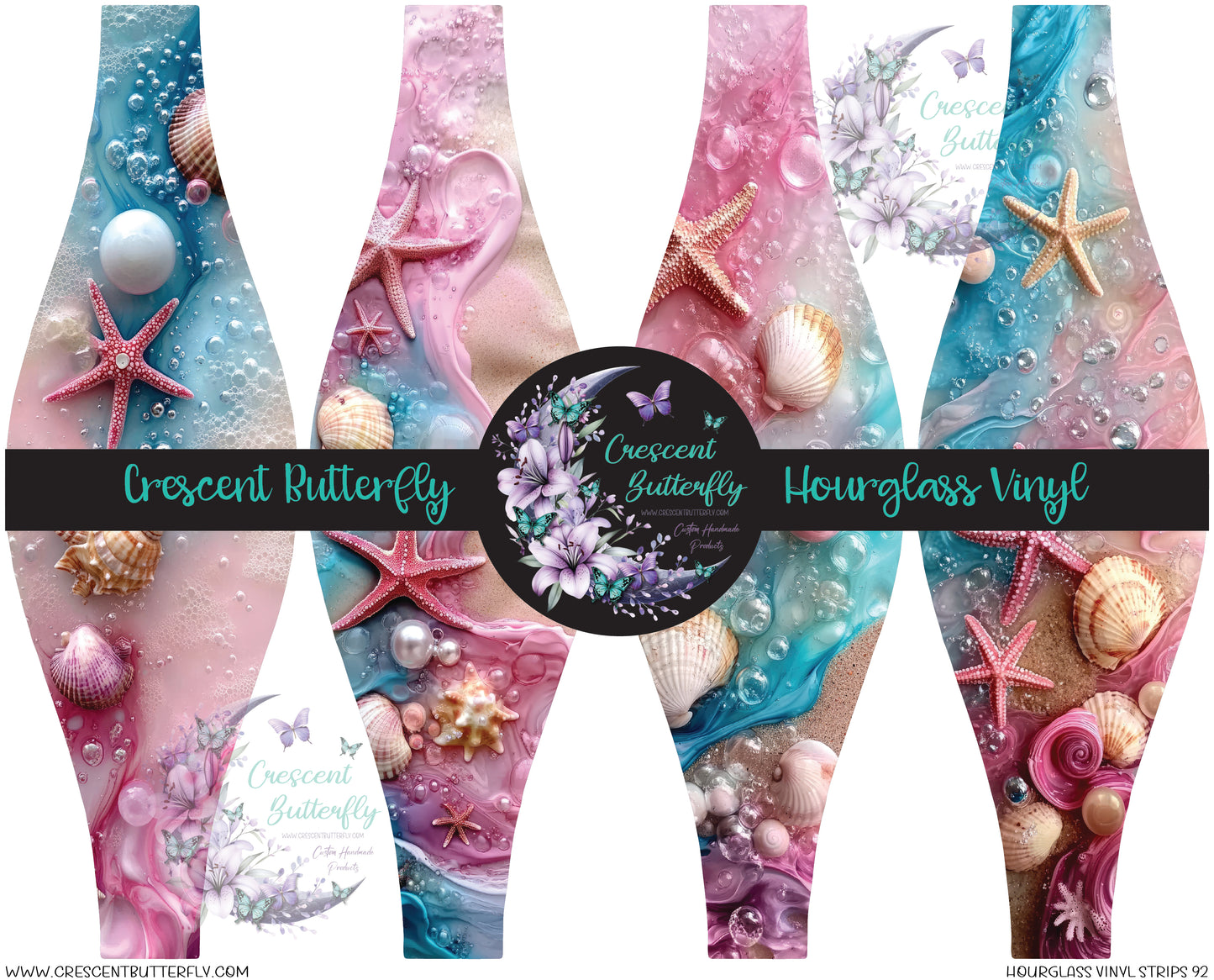 Hourglass Vinyl Strips 92 Printed Vinyl Sheet/Wrap