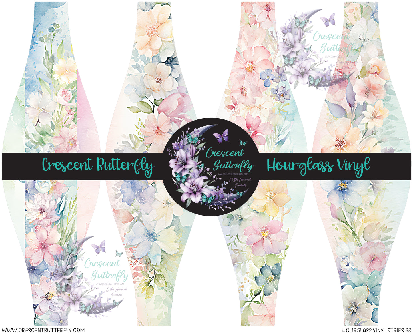 Hourglass Vinyl Strips 93 Printed Vinyl Sheet/Wrap