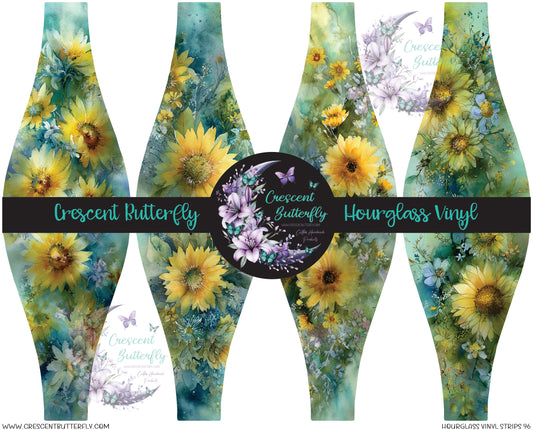 Hourglass Vinyl Strips 96 Printed Vinyl Sheet/Wrap