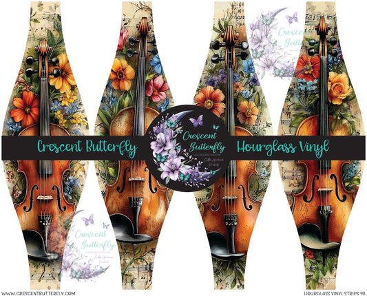 Hourglass Vinyl Strips 98 Printed Vinyl Sheet/Wrap