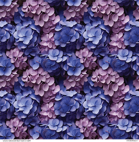 Hydrangea 1 Printed Vinyl Sheet/Wrap