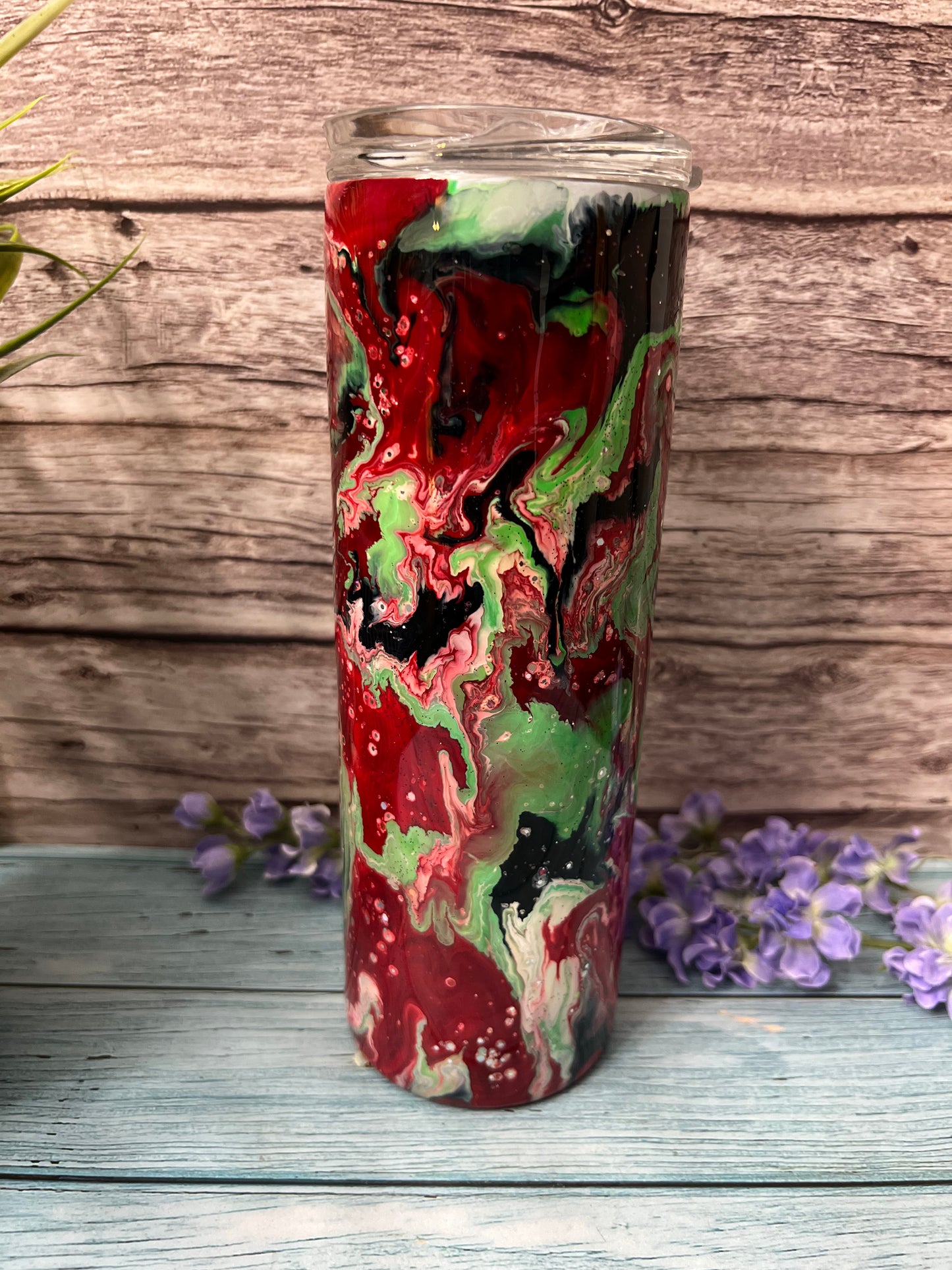 RTS #67 -Poison Apple 20oz Skinny Tumbler-Pre Made-RTS