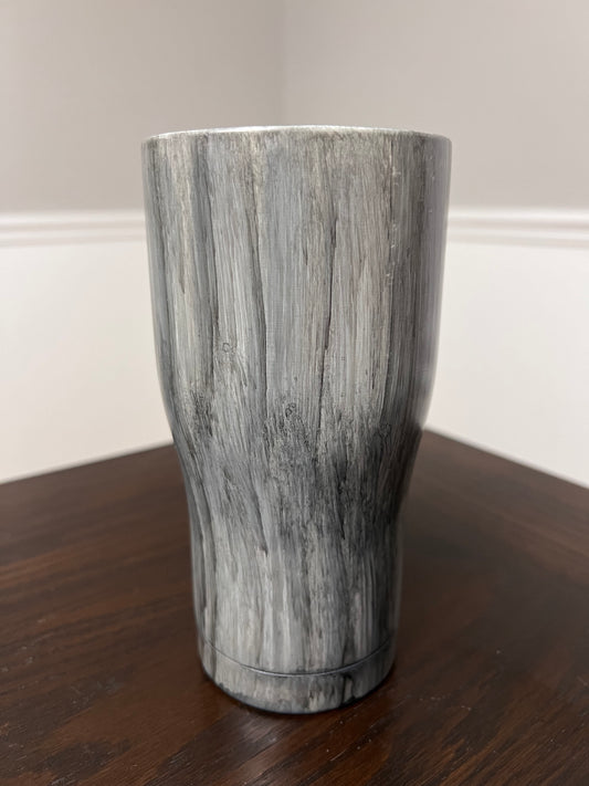 Woodgrain #2 Gray-20oz Curve Tumbler-Pre Made