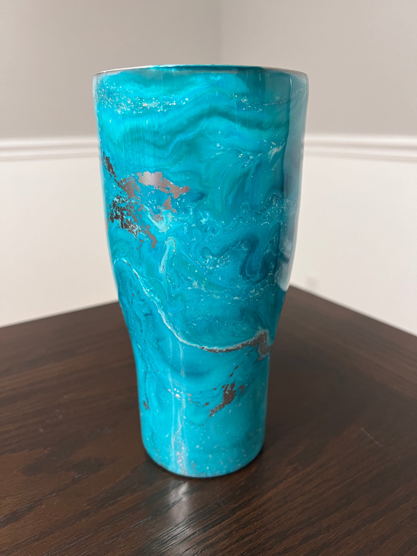 RTS #44 Tide Pools -24oz Curve Tumbler-Pre Made-RTS