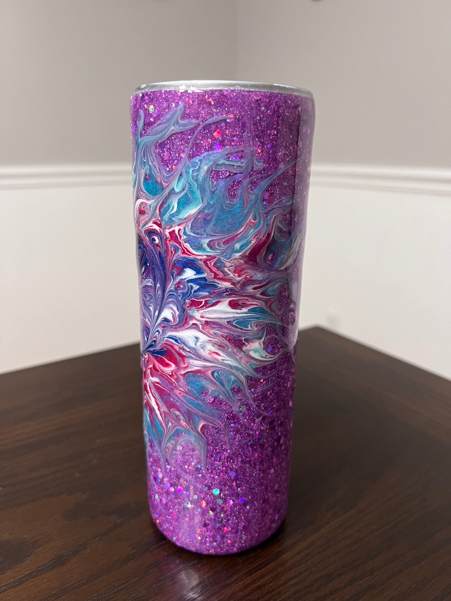 RTS #47 Boujee Heart Stinger -20oz Skinny Tumbler-Pre Made-RTS