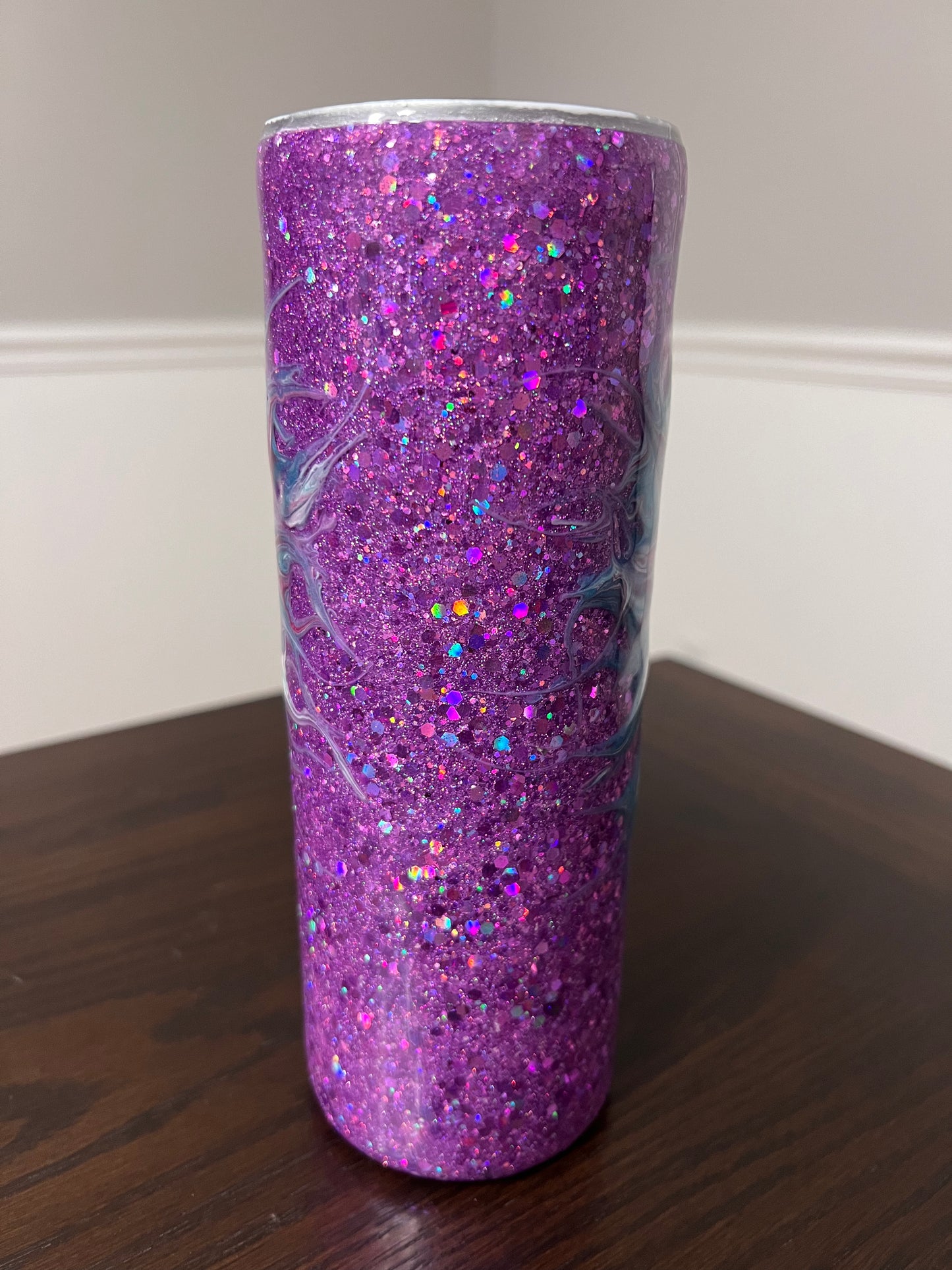 RTS #47 Boujee Heart Stinger -20oz Skinny Tumbler-Pre Made-RTS