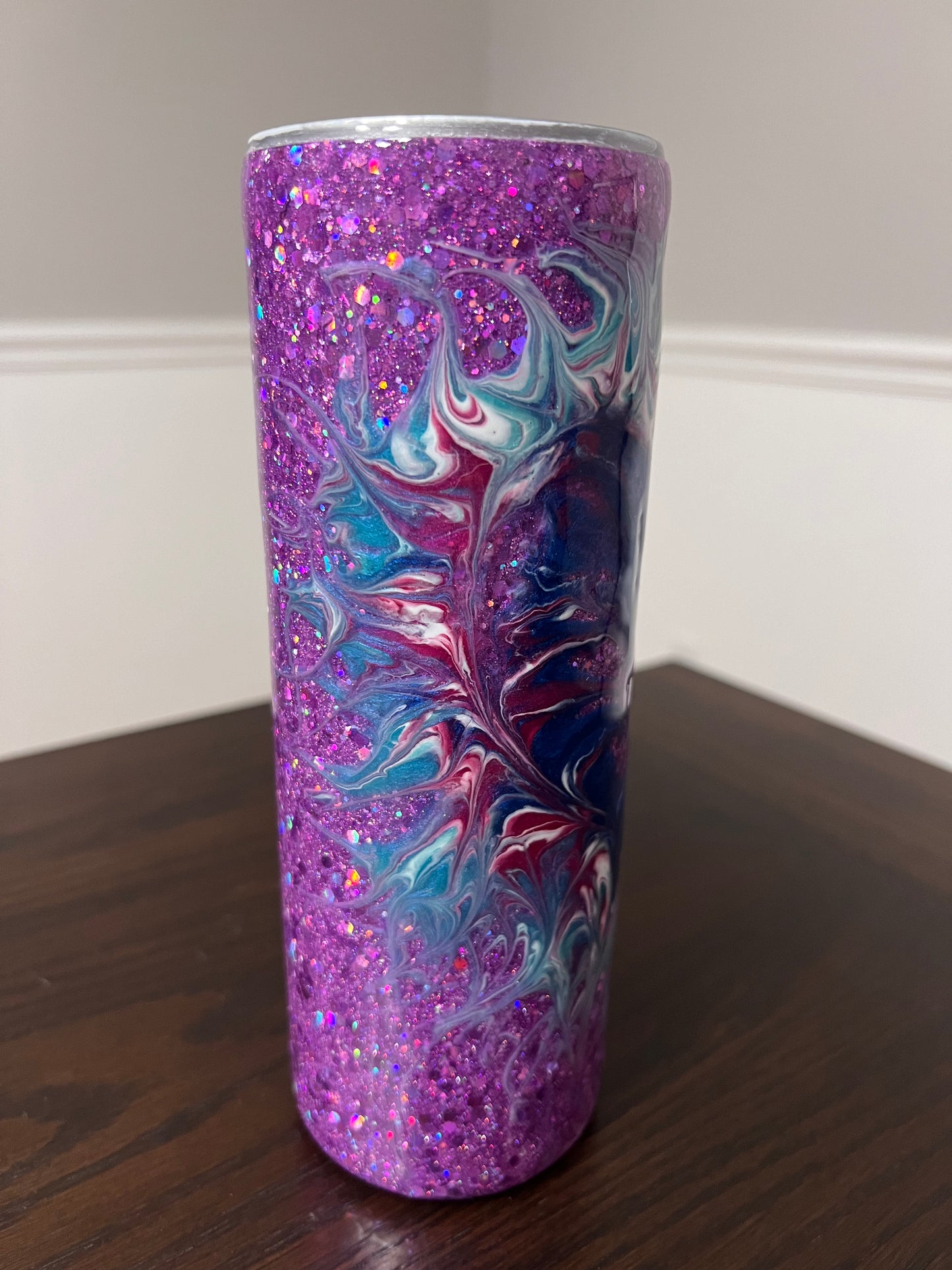 RTS #47 Boujee Heart Stinger -20oz Skinny Tumbler-Pre Made-RTS