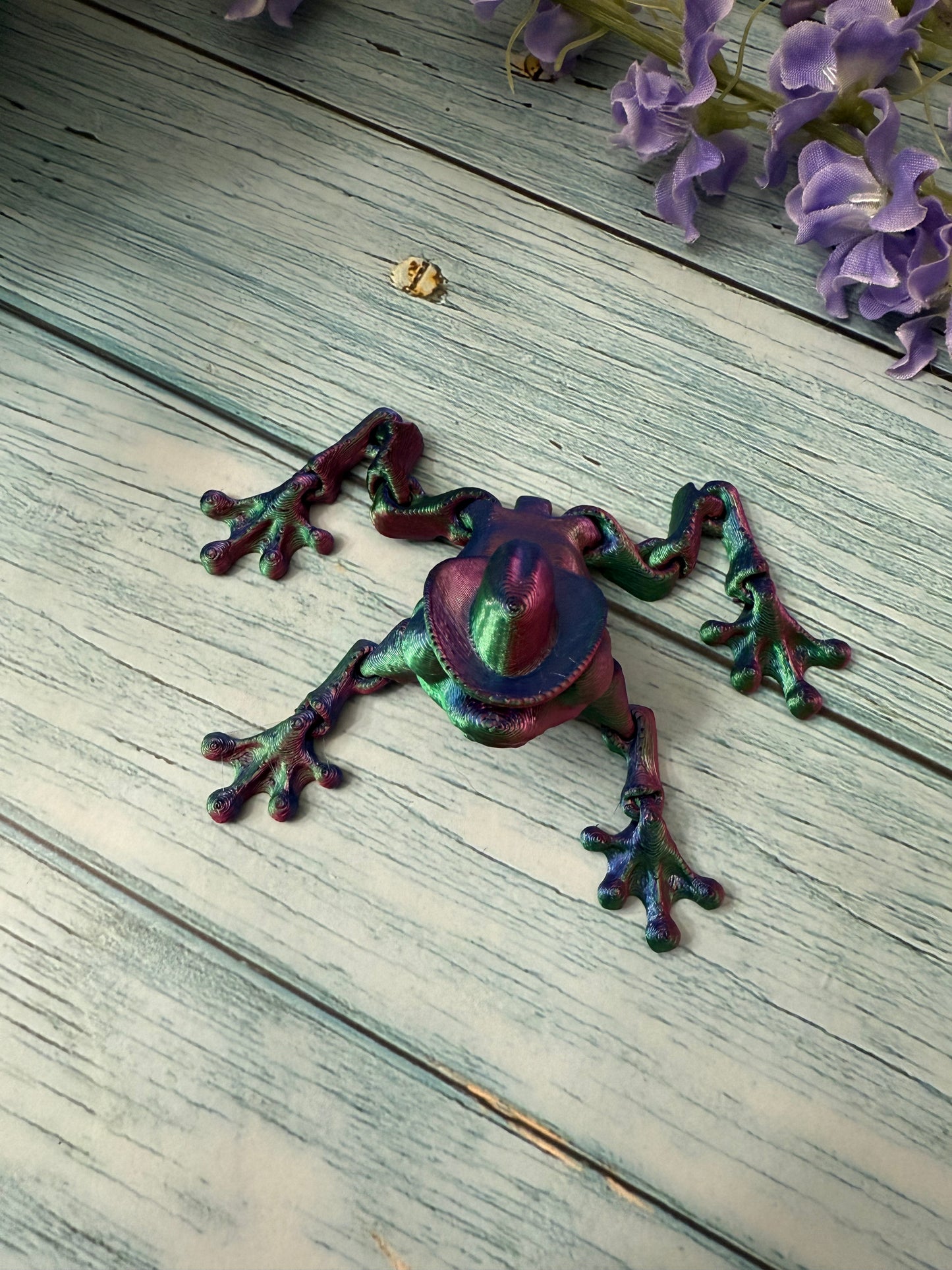 3D Printed Articulated Cowboy Frog