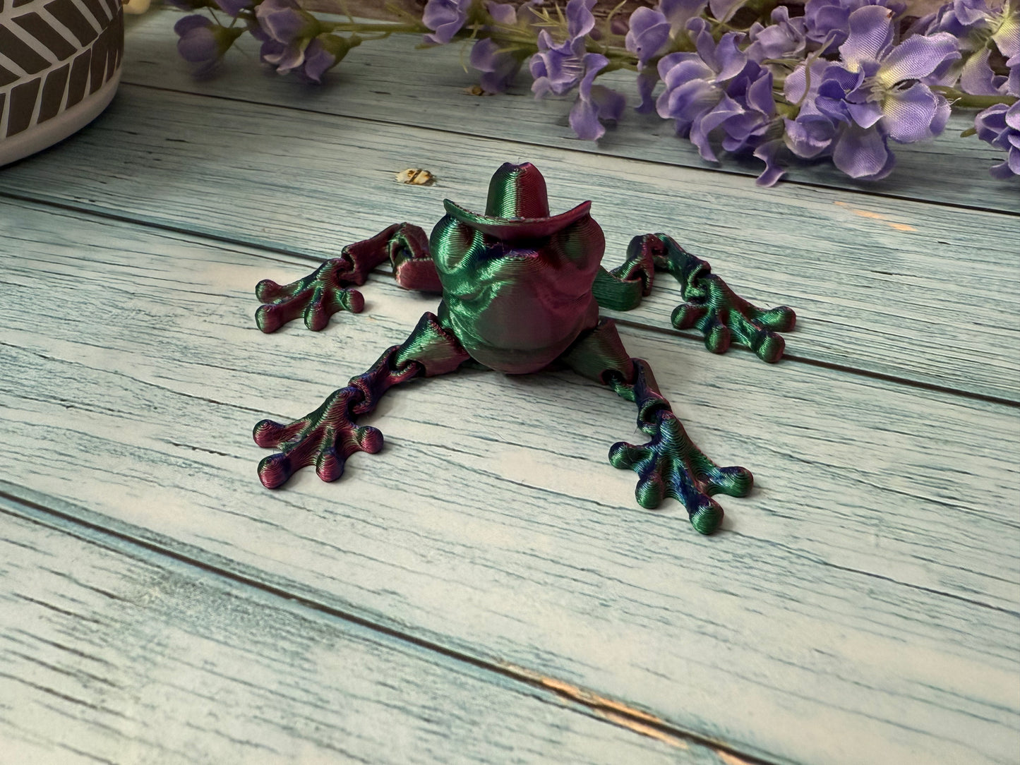 3D Printed Articulated Cowboy Frog