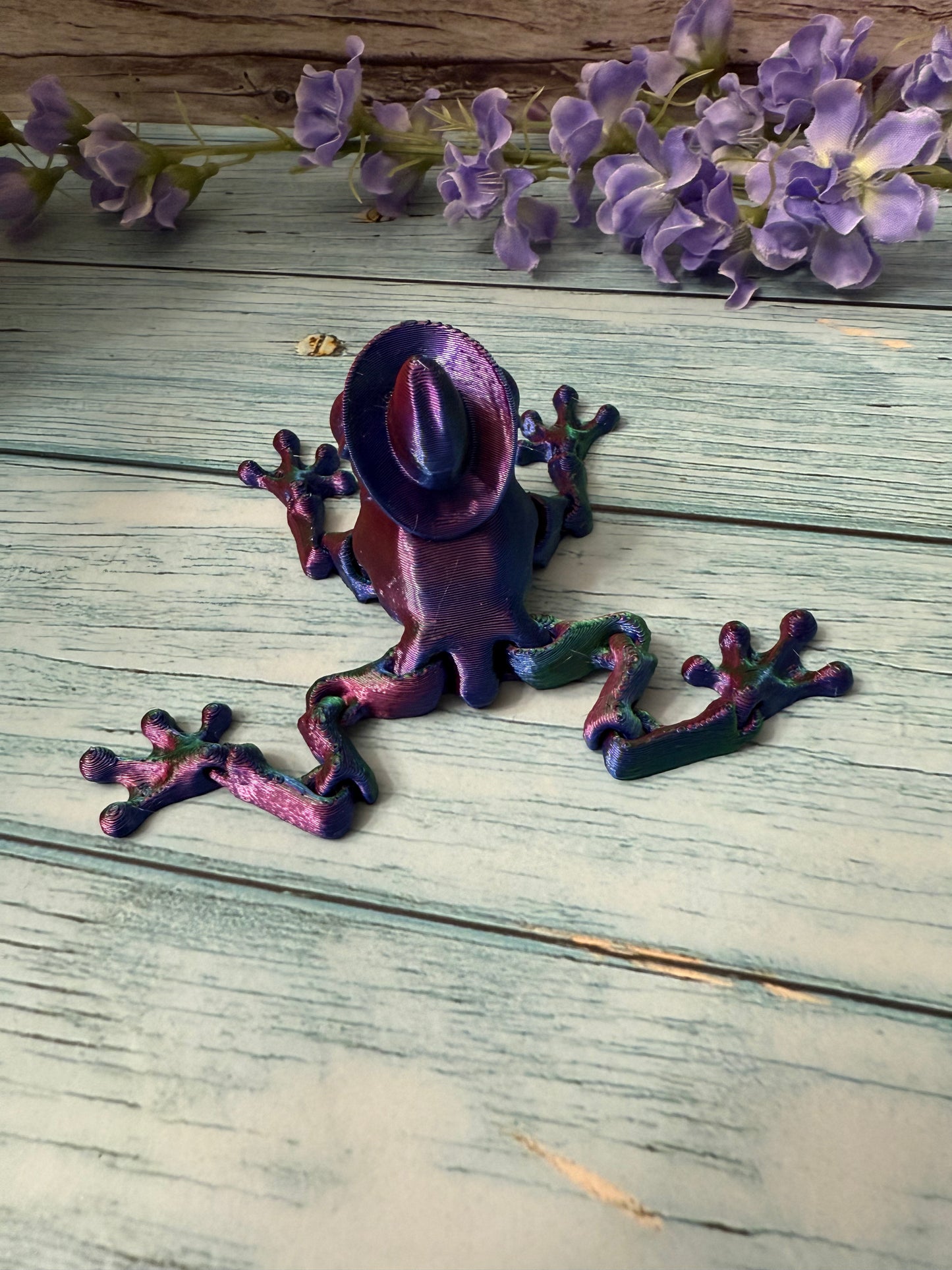 3D Printed Articulated Cowboy Frog