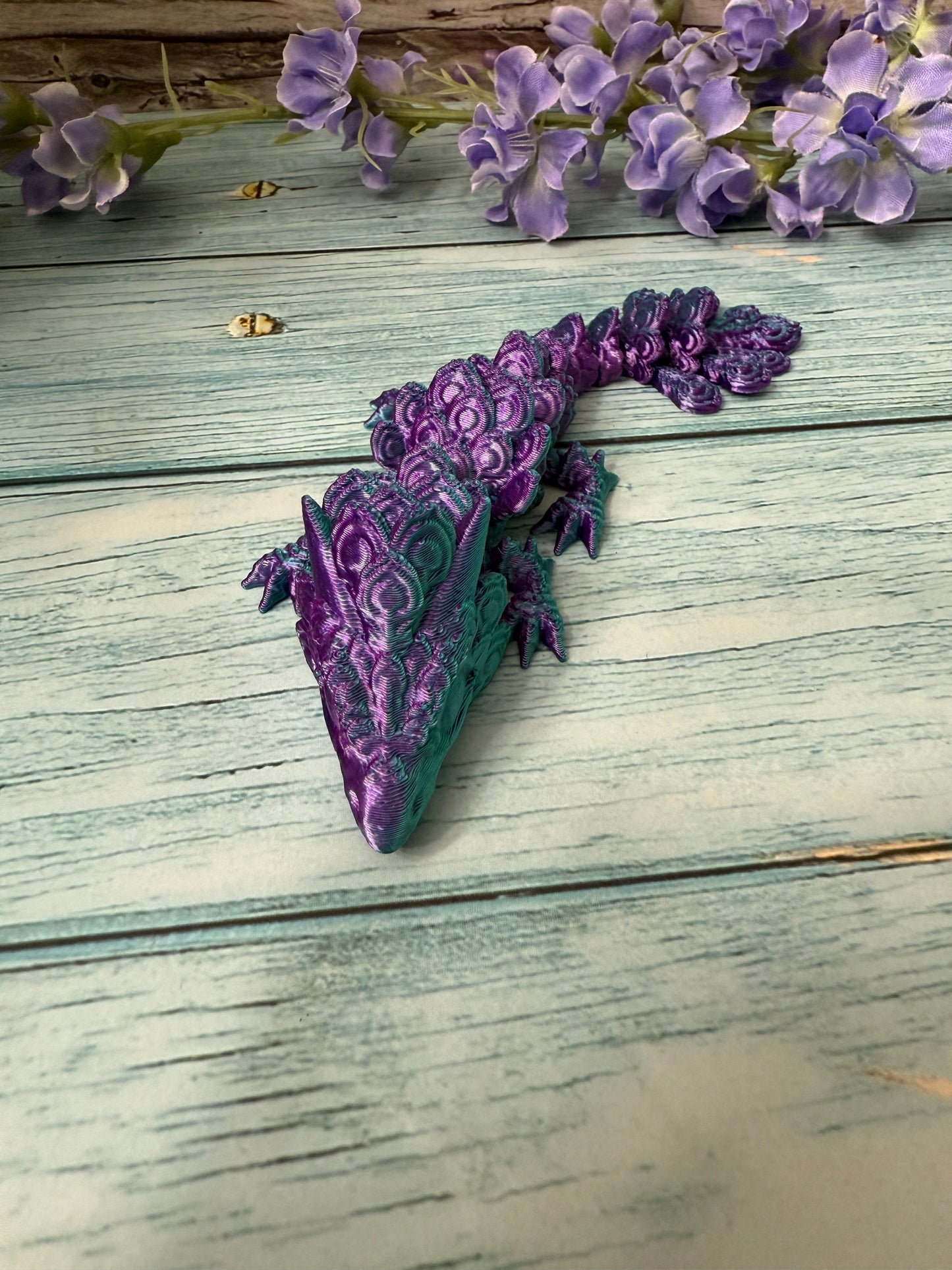 3D Printed Peacock Dragon