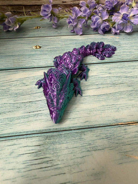 3D Printed Peacock Dragon