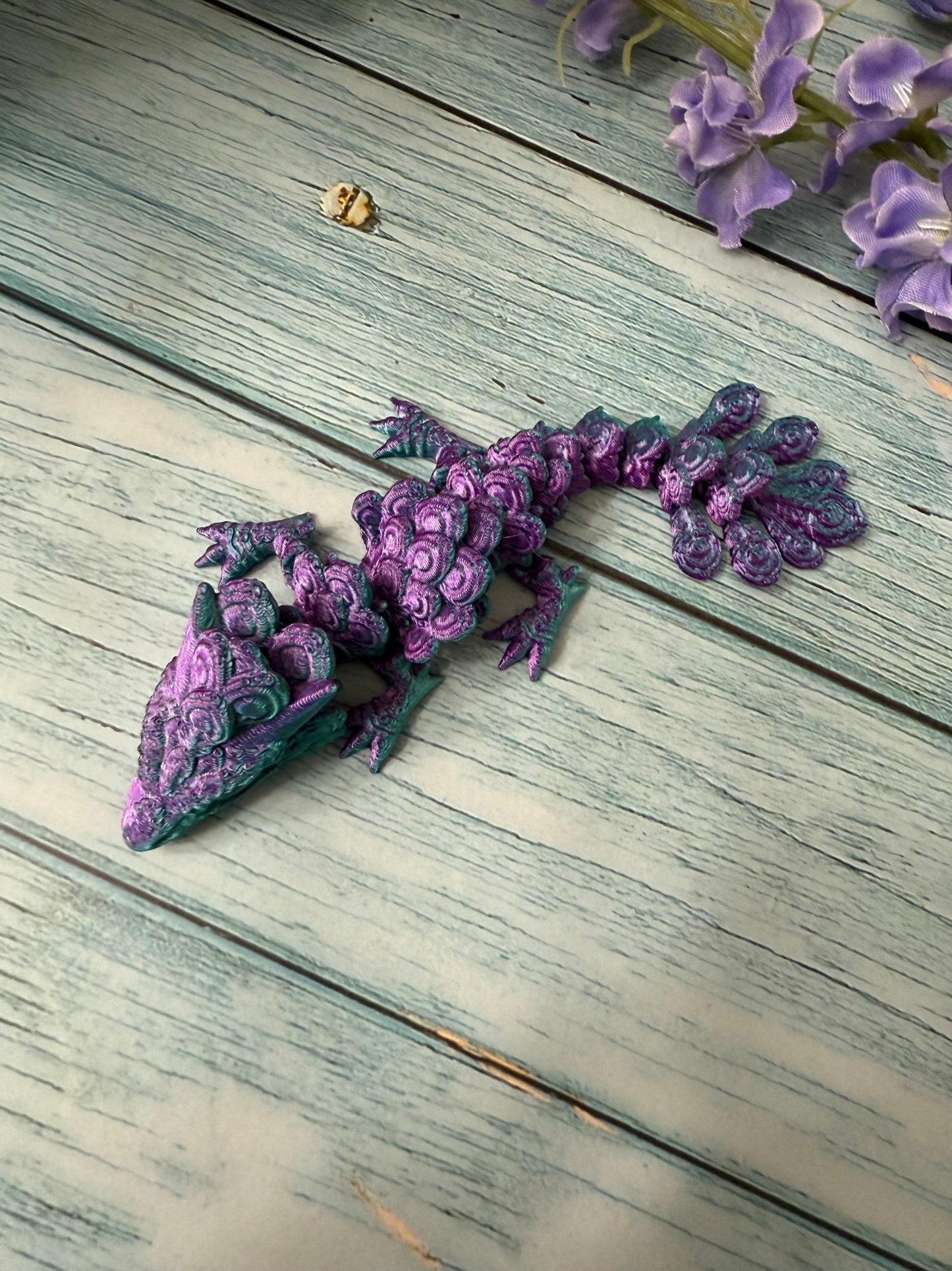 3D Printed Peacock Dragon