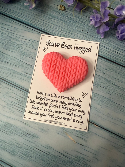 3D Printed Pocket Hug Heart-You've Been Hugged