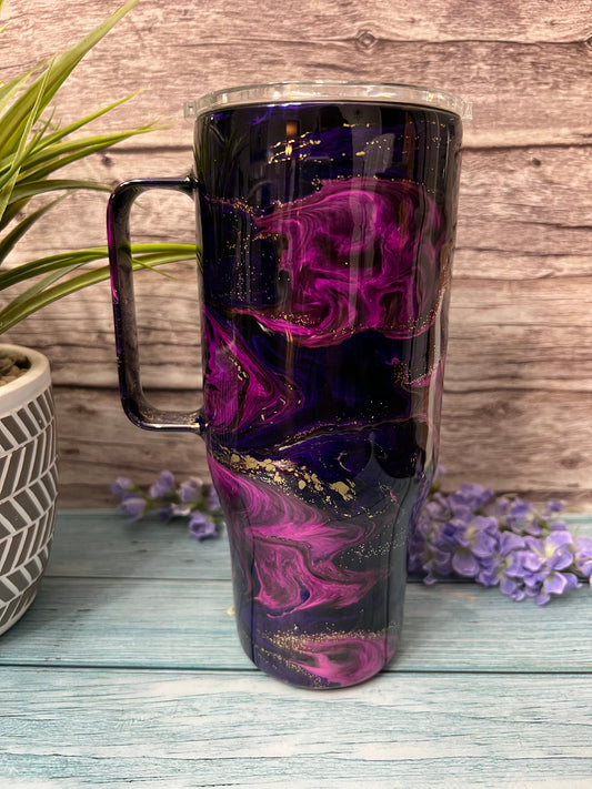 Purple Passion Handmade Custom Epoxy Tumbler