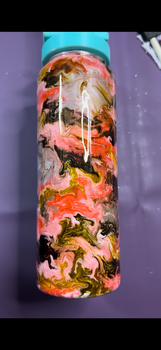 Pink Cowgirl Handmade Custom Epoxy Tumbler