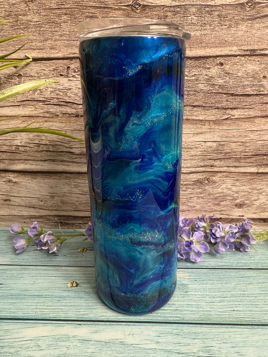 Blue Magic Handmade Custom Epoxy Tumbler