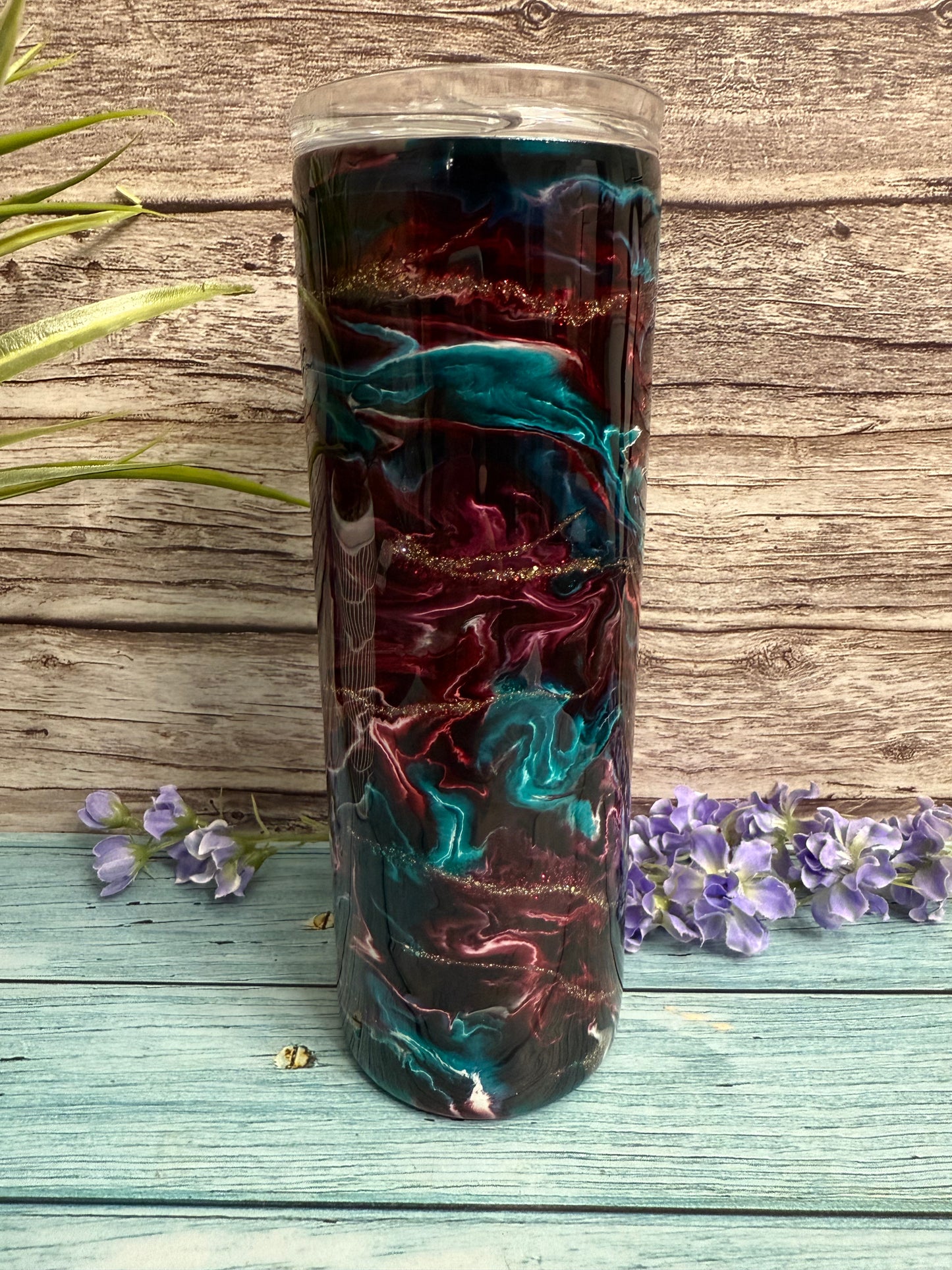 Rootbeer Float Handmade Custom Epoxy Tumbler