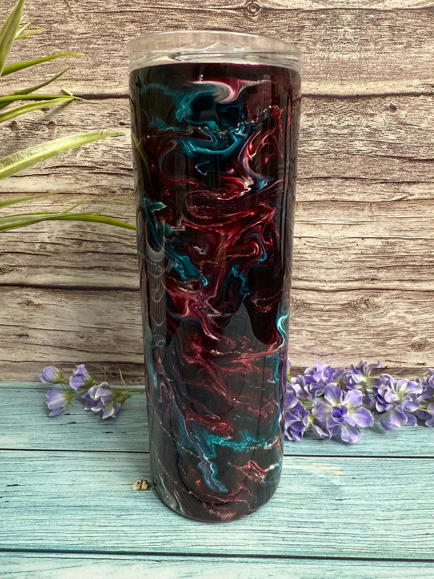 Rootbeer Float Handmade Custom Epoxy Tumbler