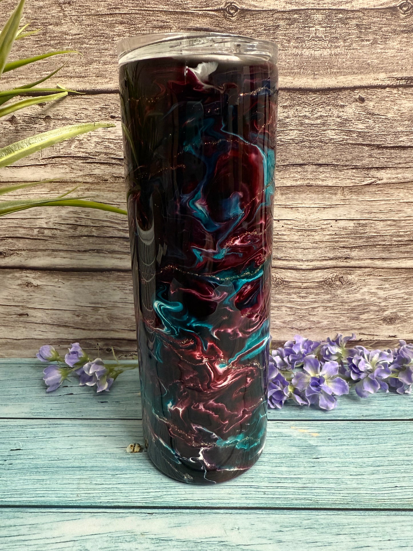 Rootbeer Float Handmade Custom Epoxy Tumbler