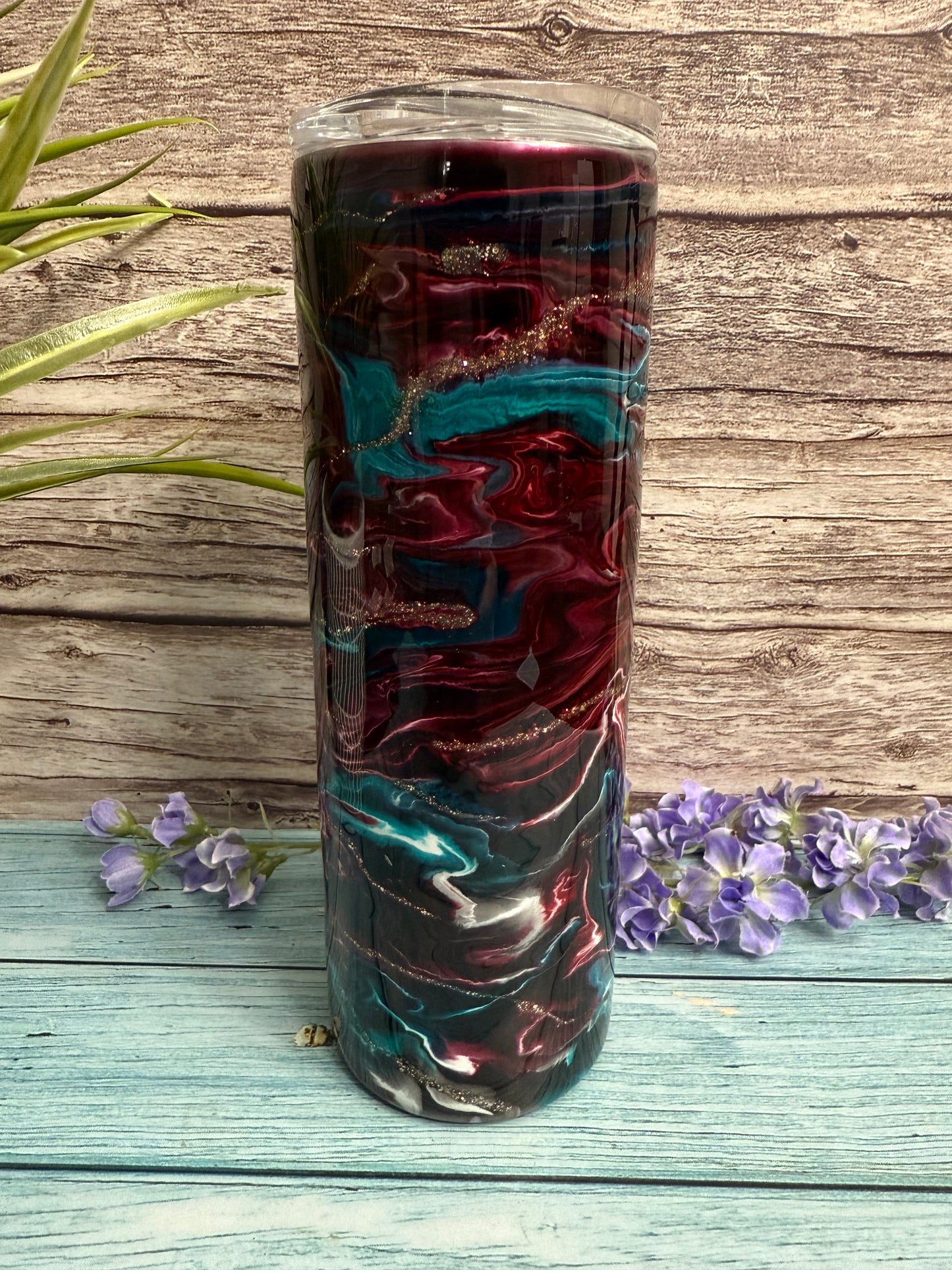 Rootbeer Float Handmade Custom Epoxy Tumbler