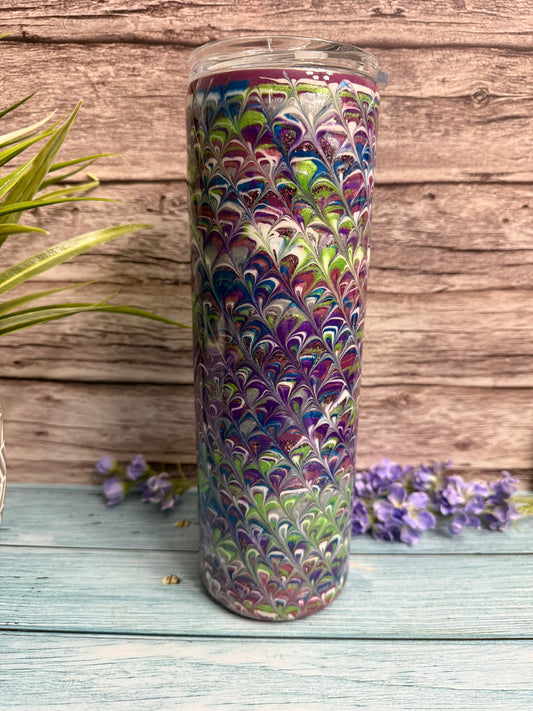 Peak-A-Doodle (You pick your own colors) Handmade Custom Epoxy Tumbler
