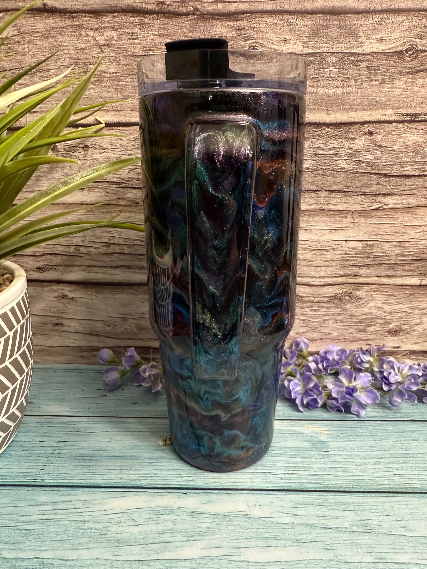 Morning Glory Handmade Custom Epoxy Tumbler