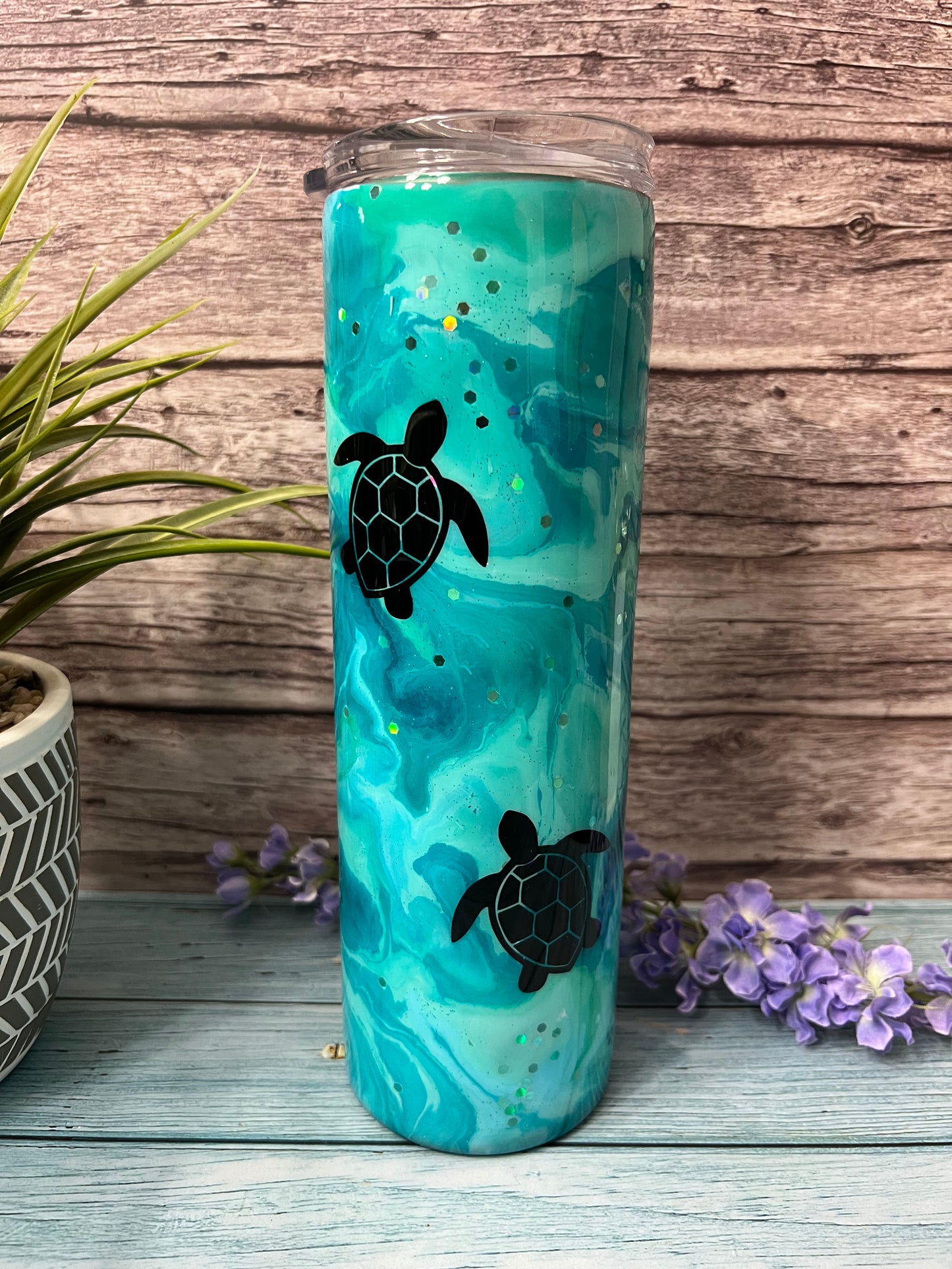 RTS #53 -30oz Skinny Tumbler-Turtle Bay-Pre Made-RTS