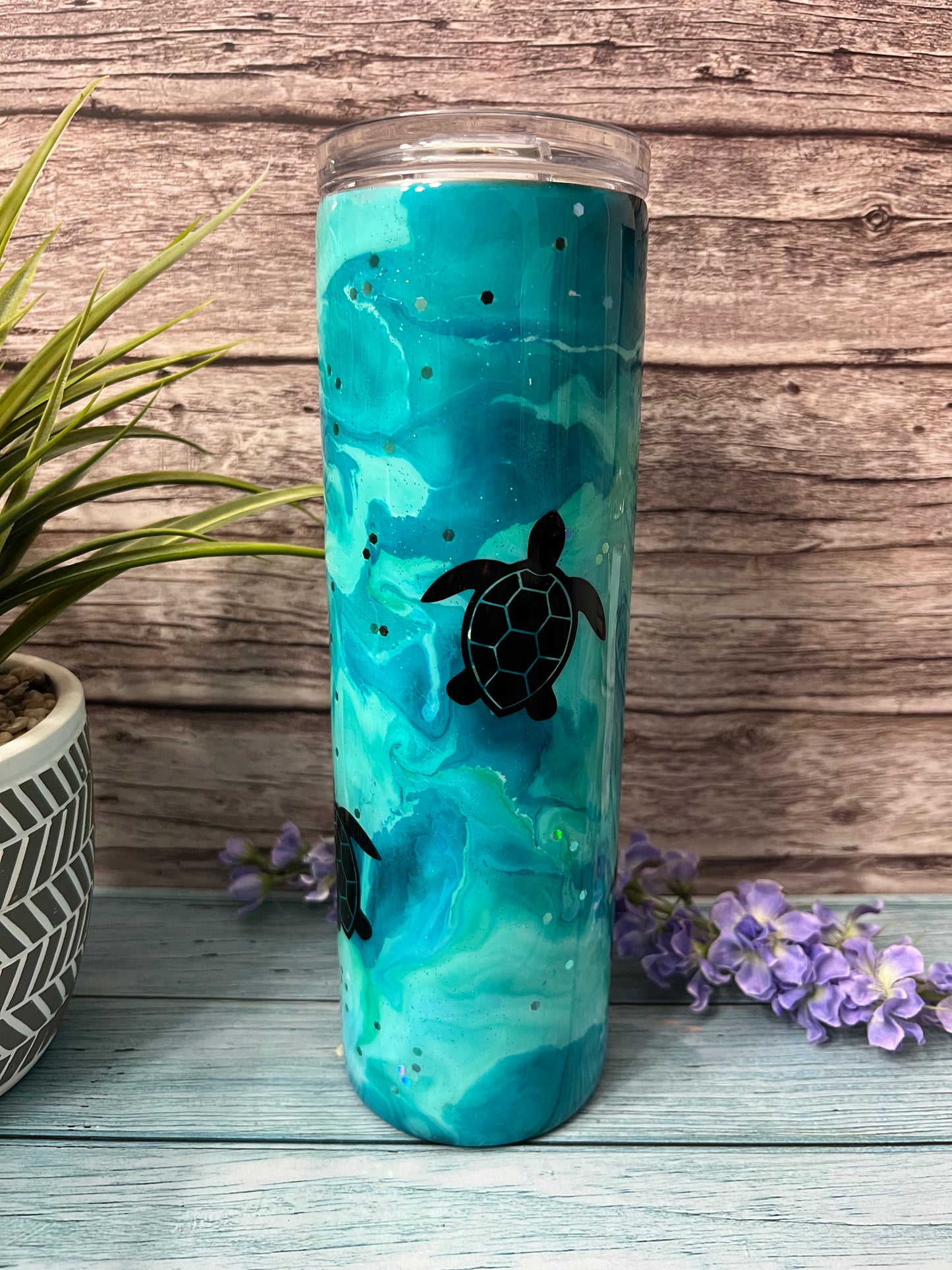 RTS #53 -30oz Skinny Tumbler-Turtle Bay-Pre Made-RTS