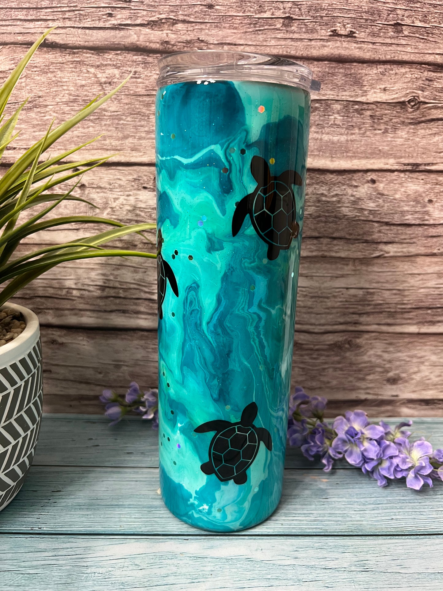 RTS #53 -30oz Skinny Tumbler-Turtle Bay-Pre Made-RTS