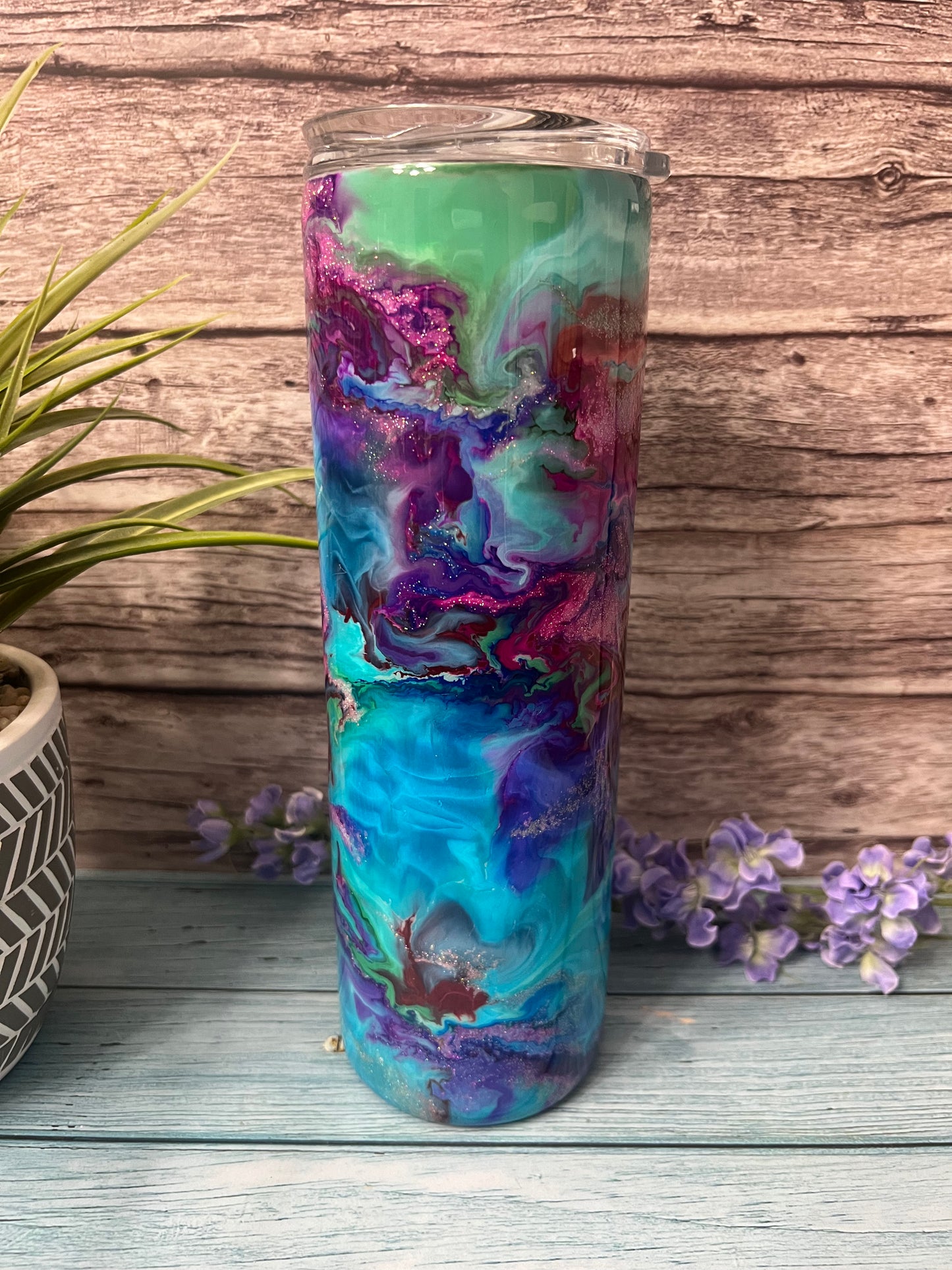 Ocean Pixie Tricks Handmade Custom Epoxy Tumbler